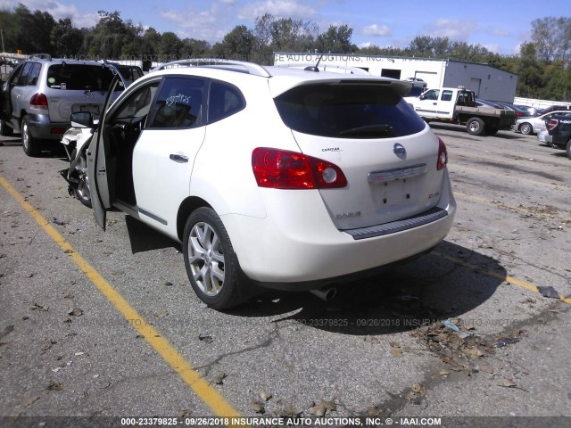 JN8AS5MV0BW275972 - 2011 NISSAN ROGUE S/SV/KROM WHITE photo 3