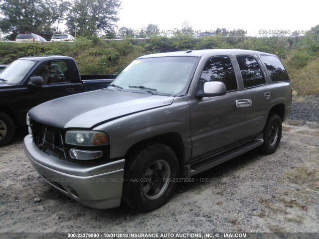 1GKEK63U32J287840 - 2002 GMC DENALI GRAY photo 2