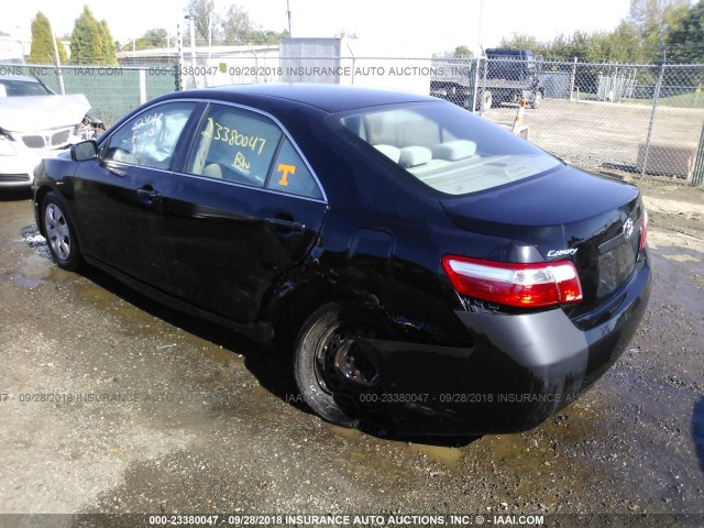 4T1BE46K67U118921 - 2007 TOYOTA CAMRY NEW GENERAT CE/LE/XLE/SE BLACK photo 3