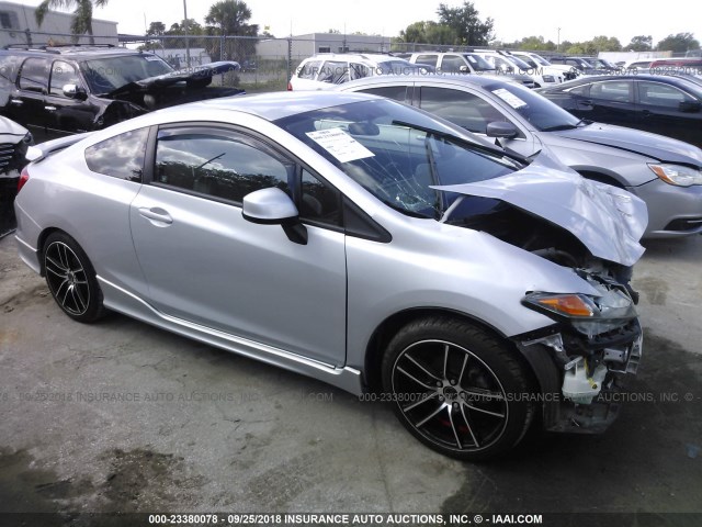 2HGFG3B51CH555878 - 2012 HONDA CIVIC LX SILVER photo 1