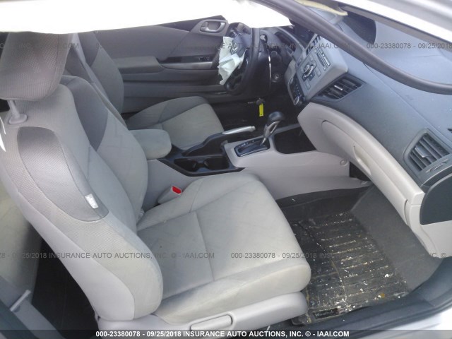 2HGFG3B51CH555878 - 2012 HONDA CIVIC LX SILVER photo 5