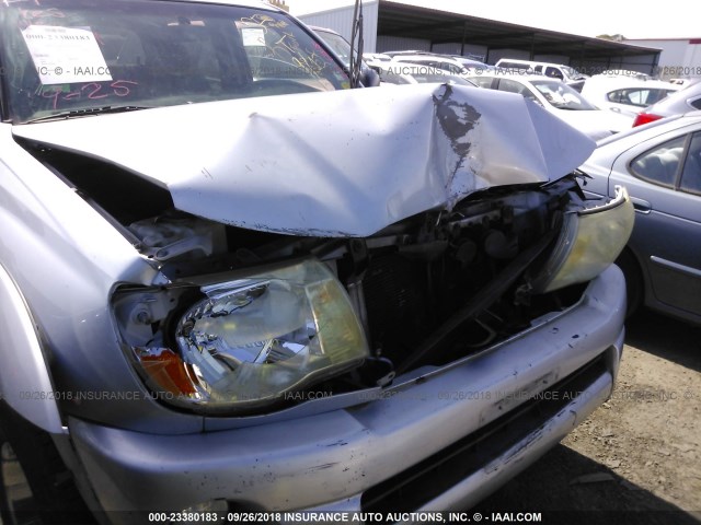 5TELU42N76Z267453 - 2006 TOYOTA TACOMA DOUBLE CAB 银色 照片 6