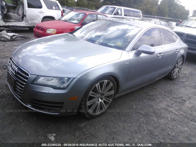 WAUYGAFC8CN161951 - 2012 AUDI A7 PREMIUM PLUS GRAY photo 2