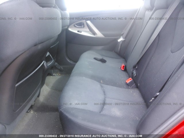 4T1BF3EK6AU069753 - 2010 TOYOTA CAMRY SE/LE/XLE 红色 照片 8