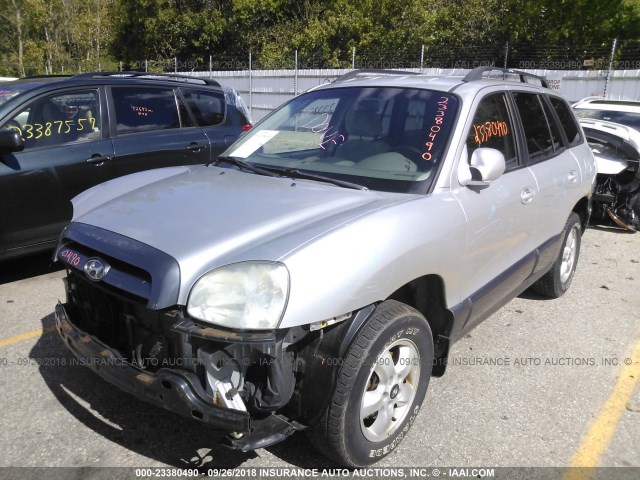 KM8SC13D56U033724 - 2006 HYUNDAI SANTA FE GLS/LIMITED SILVER photo 2