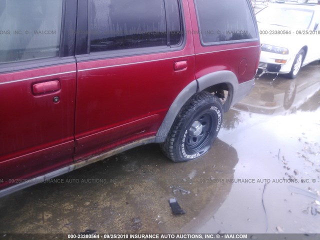 1FMZU72E0YZB00213 - 2000 FORD EXPLORER XLS RED photo 6