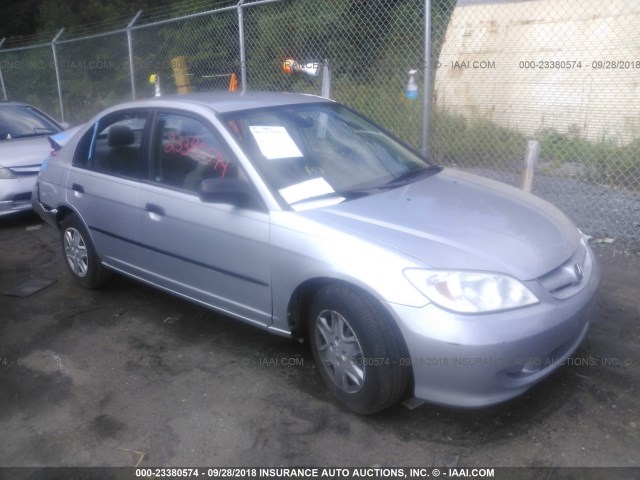 1HGES163X5L011392 - 2005 HONDA CIVIC DX VP Gümüş foto 1