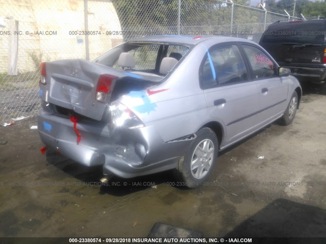1HGES163X5L011392 - 2005 HONDA CIVIC DX VP Gümüş foto 4