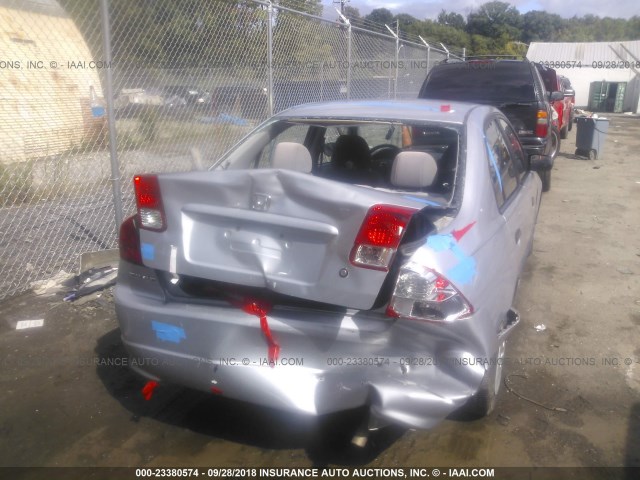 1HGES163X5L011392 - 2005 HONDA CIVIC DX VP Gümüş foto 6