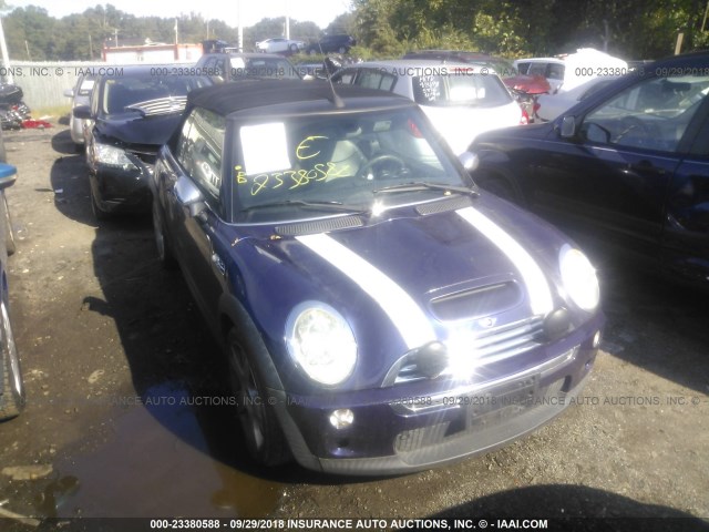 WMWRH33585TK55443 - 2005 MINI COOPER S BLUE photo 1