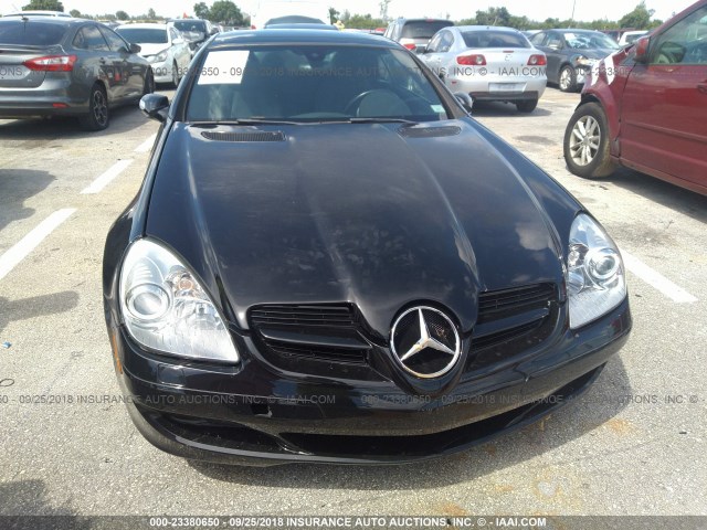 WDBWK54F96F094366 - 2006 MERCEDES-BENZ SLK 280 BLACK photo 6