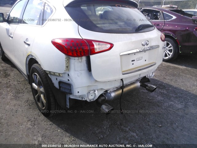 JN1AJ0HP2AM700442 - 2010 INFINITI EX35 JOURNEY WHITE photo 6