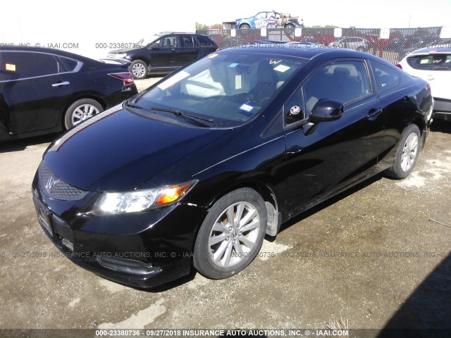 2HGFG3B1XCH555827 - 2012 HONDA CIVIC EXL 黑色 照片 2