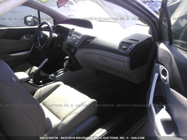 2HGFG3B1XCH555827 - 2012 HONDA CIVIC EXL 黑色 照片 5
