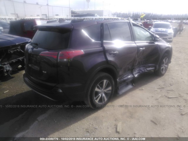 2T3WFREV8JW428669 - 2018 TOYOTA RAV4 ADVENTURE/XLE 栗色 照片 4