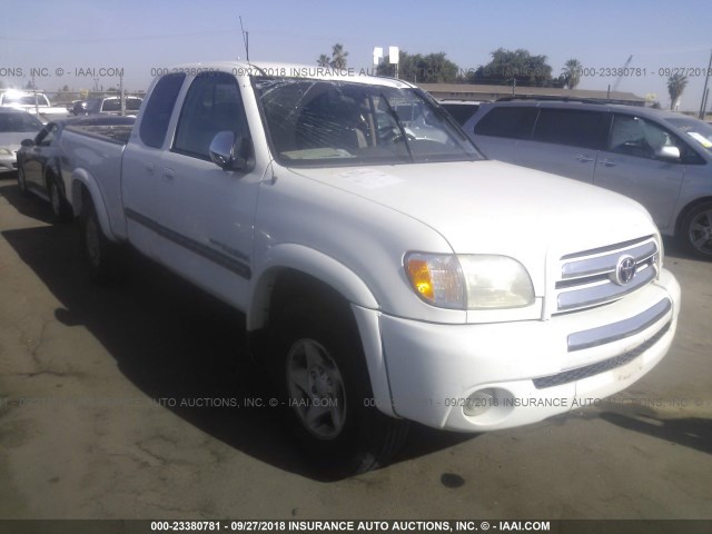 5TBBT44103S402489 - 2003 TOYOTA TUNDRA ACCESS CAB SR5 WHITE photo 1