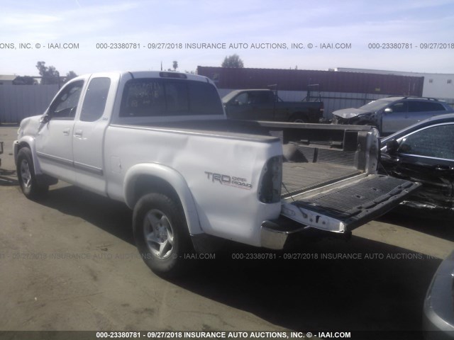 5TBBT44103S402489 - 2003 TOYOTA TUNDRA ACCESS CAB SR5 WHITE photo 3