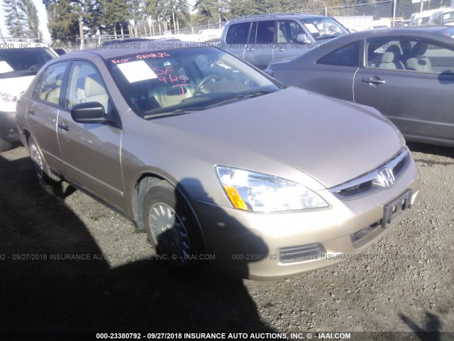 1HGCM56177A051466 - 2007 HONDA ACCORD VALUE GOLD photo 1