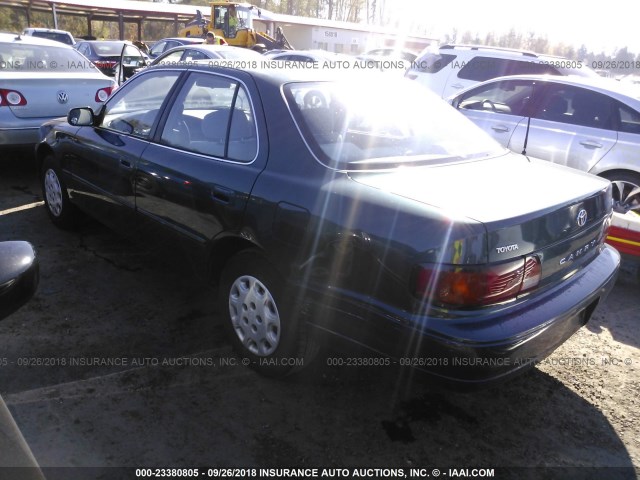 JT2BG12K5T0353436 - 1996 TOYOTA CAMRY DX/LE/XLE GREEN photo 3