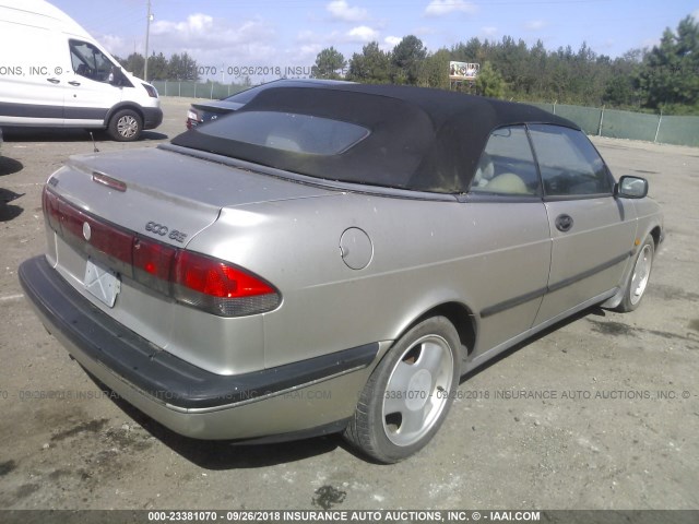 YS3DF78N8T7012278 - 1996 SAAB 900 SE TURBO BEIGE photo 4