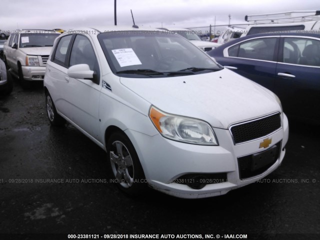 KL1TD66E09B652777 - 2009 CHEVROLET AVEO LS/LT WHITE photo 1