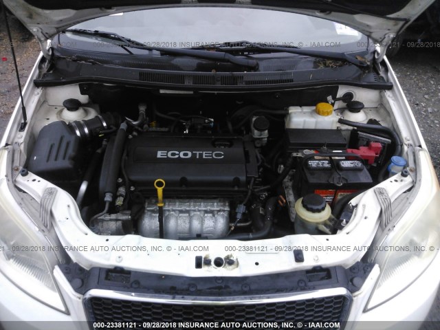 KL1TD66E09B652777 - 2009 CHEVROLET AVEO LS/LT 白色 照片 10