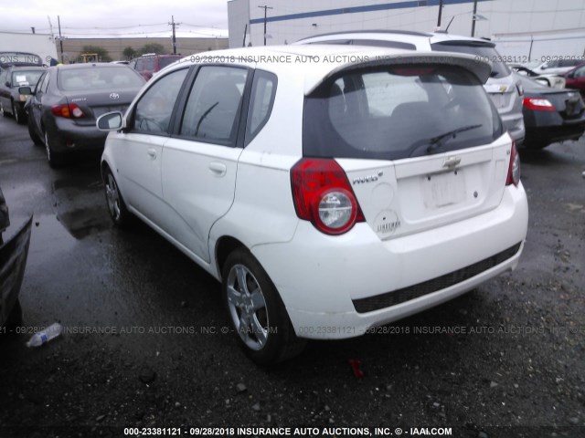 KL1TD66E09B652777 - 2009 CHEVROLET AVEO LS/LT 白色 照片 3