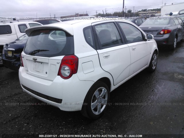 KL1TD66E09B652777 - 2009 CHEVROLET AVEO LS/LT 白色 照片 4
