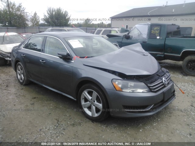 1VWBP7A33DC008939 - 2013 VOLKSWAGEN PASSAT SE GRAY photo 1