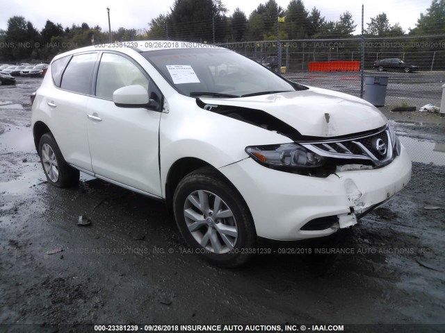 JN8AZ1MW2EW506923 - 2014 NISSAN Murano S/SL/SV/LE WHITE photo 1