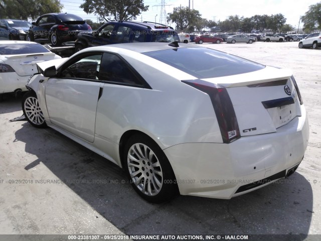 1G6DJ1ED7B0141878 - 2011 CADILLAC CTS PERFORMANCE COLLECTION WHITE photo 3