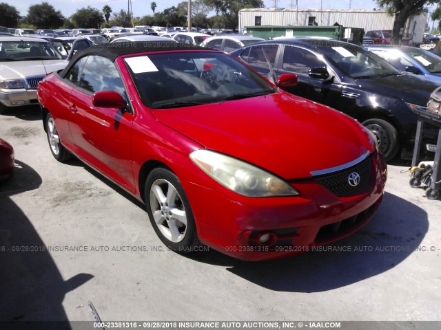4T1FA38P47U115743 - 2007 TOYOTA CAMRY SOLARA SE/SLE წითელი ფოტო 1