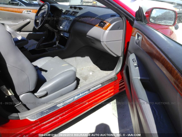 4T1FA38P47U115743 - 2007 TOYOTA CAMRY SOLARA SE/SLE წითელი ფოტო 5