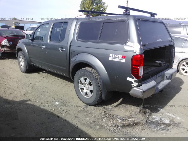 1N6AD07W05C464816 - 2005 NISSAN FRONTIER CREW CAB LE/SE/OFF ROAD GRAY photo 3