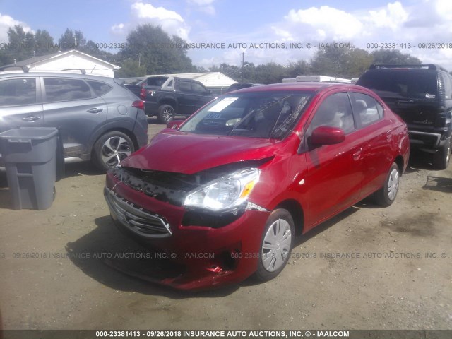 ML32F3FJ3JHF01448 - 2018 MITSUBISHI MIRAGE G4 ES Красный фото 2