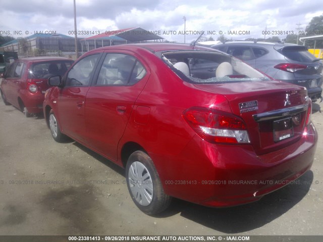 ML32F3FJ3JHF01448 - 2018 MITSUBISHI MIRAGE G4 ES Красный фото 3