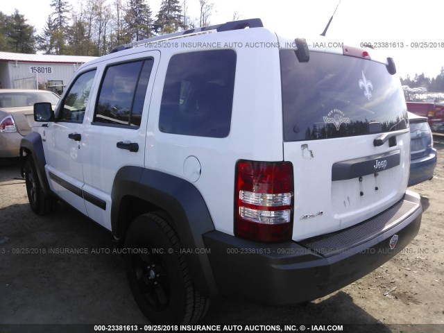 1J4PN3GK4BW512749 - 2011 JEEP LIBERTY RENEGADE WHITE photo 3