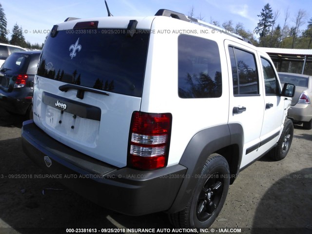 1J4PN3GK4BW512749 - 2011 JEEP LIBERTY RENEGADE WHITE photo 4