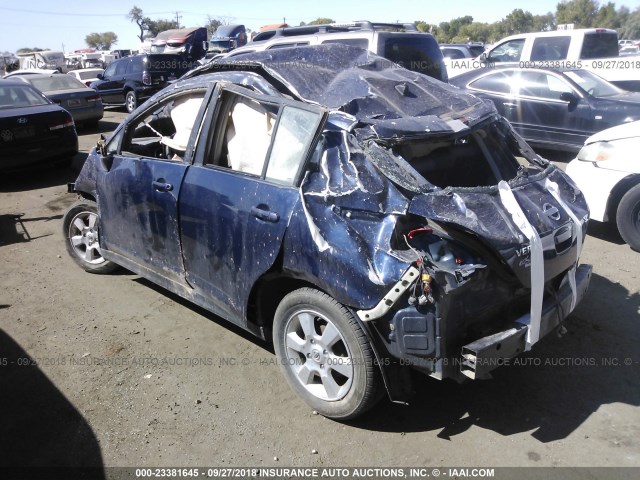 3N1BC13E98L358311 - 2008 NISSAN VERSA S/SL BLUE photo 3