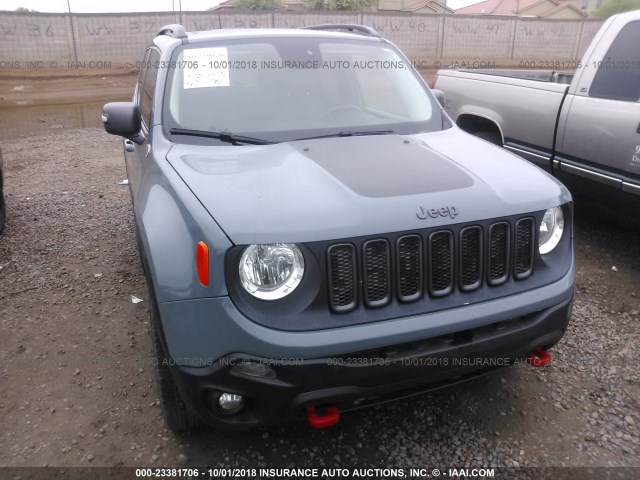 ZACCJBCT5FPC32088 - 2015 JEEP RENEGADE TRAILHAWK GRAY photo 6