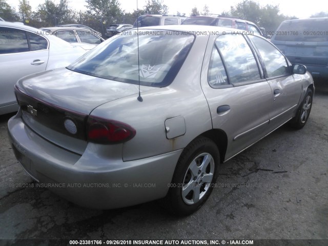 1G1JF52F647314999 - 2004 CHEVROLET CAVALIER LS GOLD photo 4