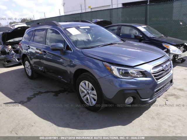 4S4BSAFC0J3304631 - 2018 SUBARU OUTBACK 2.5I PREMIUM BLUE photo 1