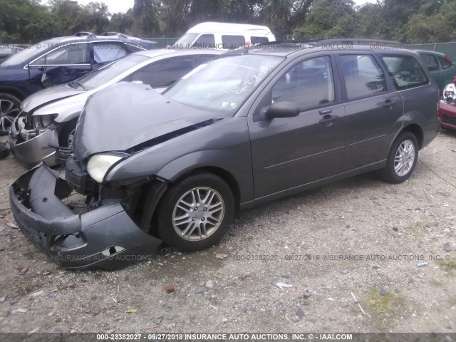 1FAHP36N45W196960 - 2005 FORD FOCUS ZXW GRAY photo 2