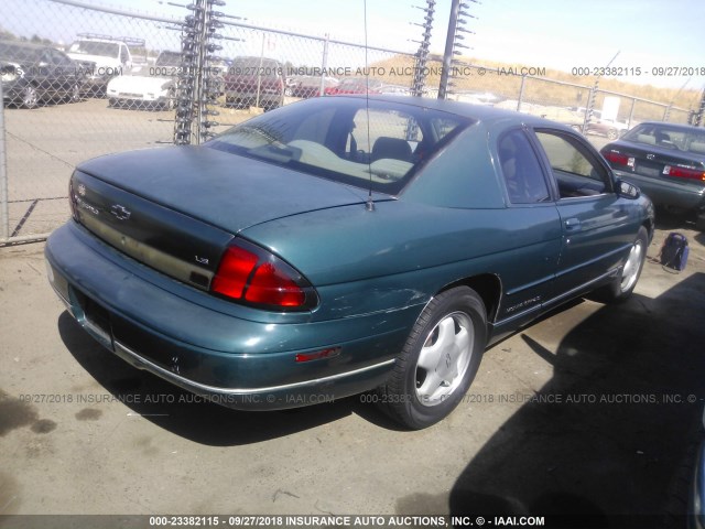 2G1WW12M1X9289655 - 1999 CHEVROLET MONTE CARLO LS ლურჯი ფოტო 4