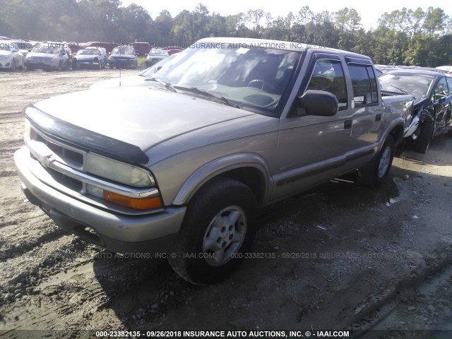 1GCDT13X03K174263 - 2003 CHEVROLET S TRUCK S10 GOLD photo 2