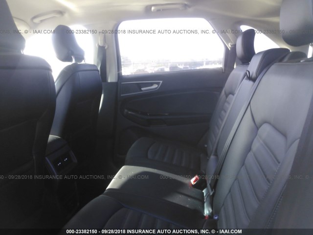 2FMPK4J92JBB57859 - 2018 FORD EDGE SEL SILVER photo 8