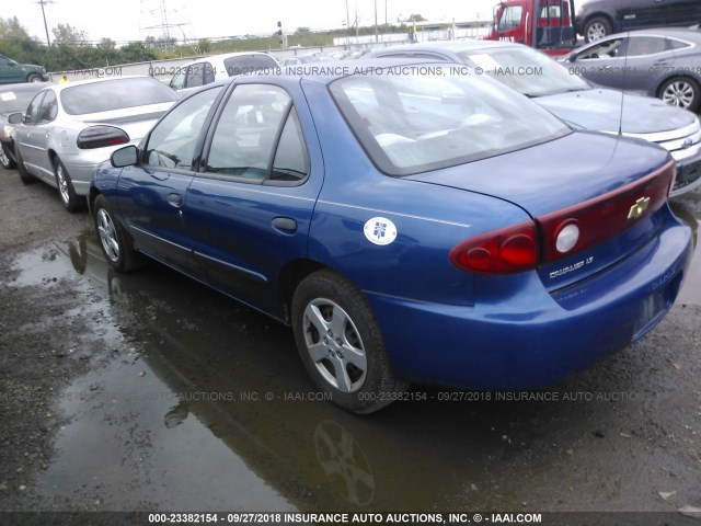 1G1JF52F647361157 - 2004 CHEVROLET CAVALIER LS Dark Blue photo 3