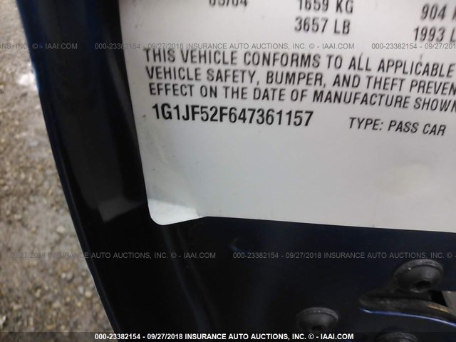 1G1JF52F647361157 - 2004 CHEVROLET CAVALIER LS 深蓝色 照片 9