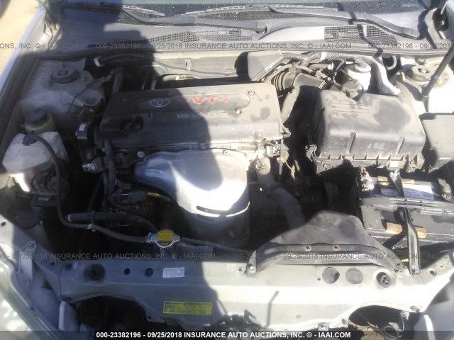 4T1BE32K15U097327 - 2005 TOYOTA CAMRY LE/XLE/SE SILVER photo 10