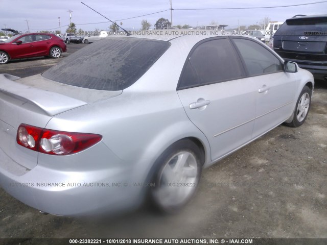 1YVFP80C345N13132 - 2004 MAZDA 6 SILVER photo 4